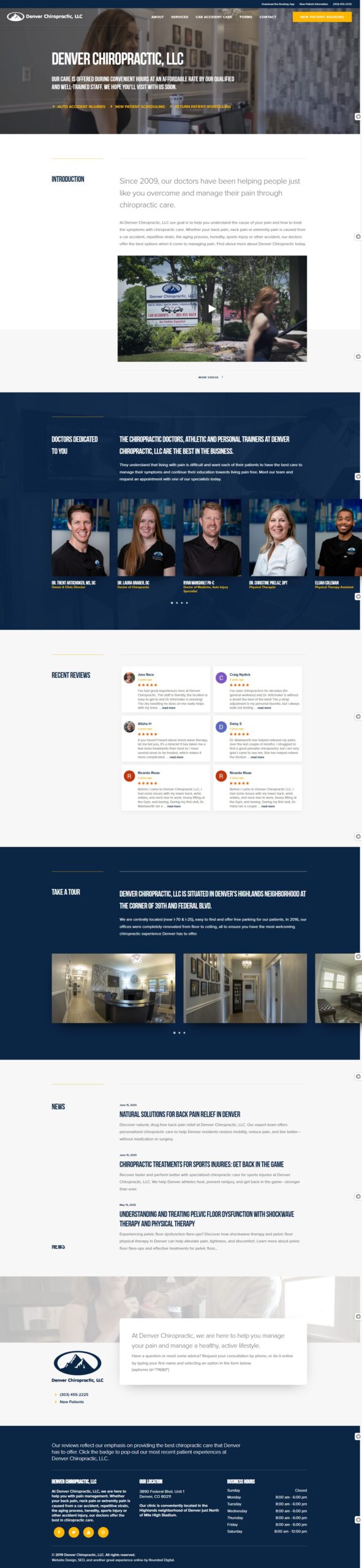 Chiropractor Website
