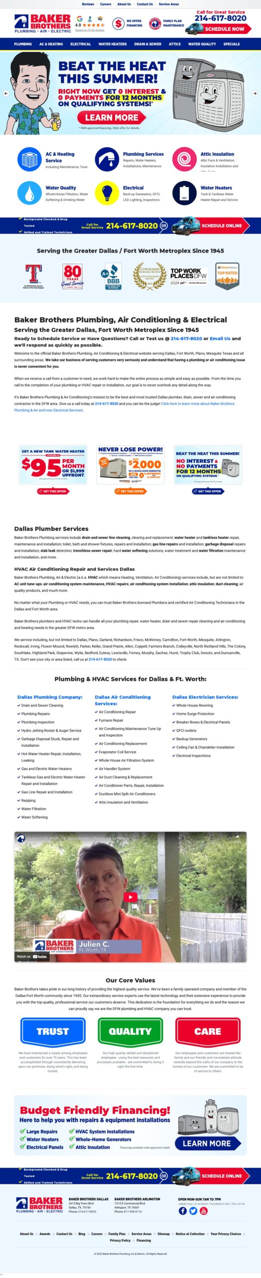Plumbing Website