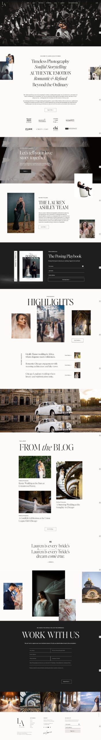 Wedding Photography Website